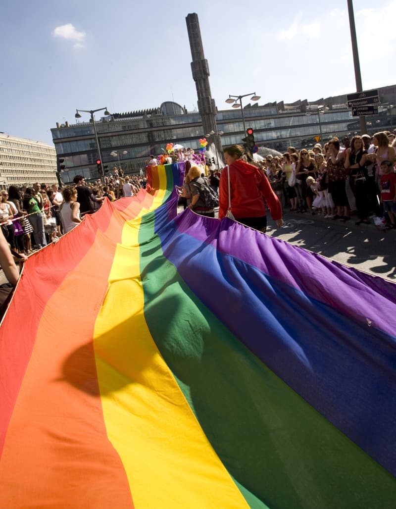 Stockholm Pride Stockholm pride parade celebrating openness and love